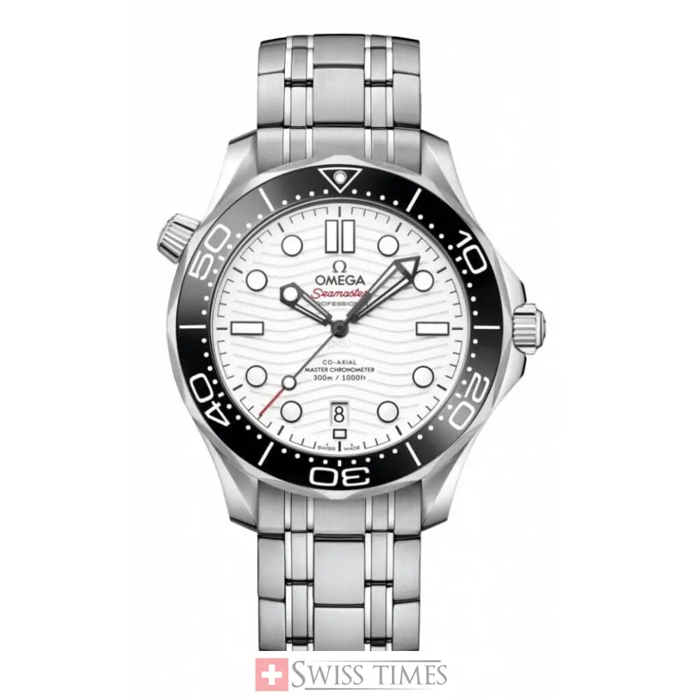 Omega Diver 300M CoAxial Master Chronometer White Dial 42 mm