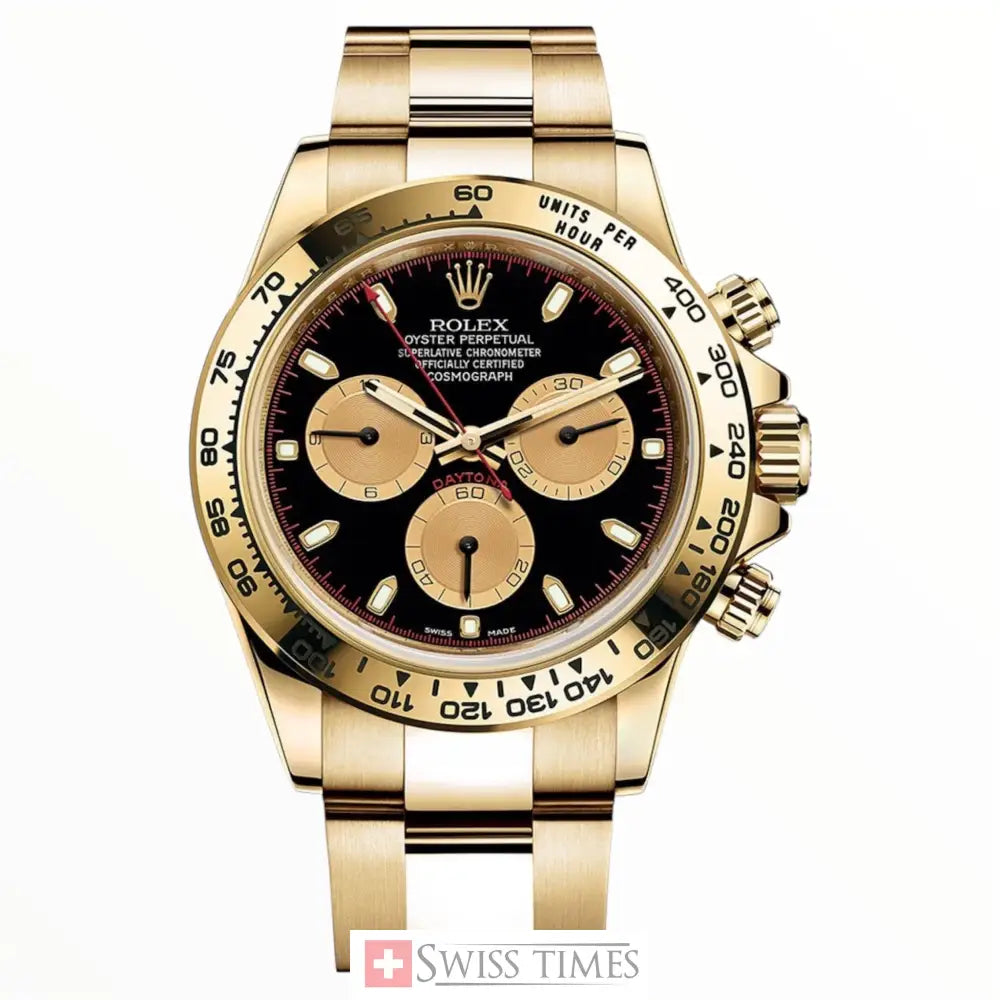 Paul Newman Yellow Gold Black Dial