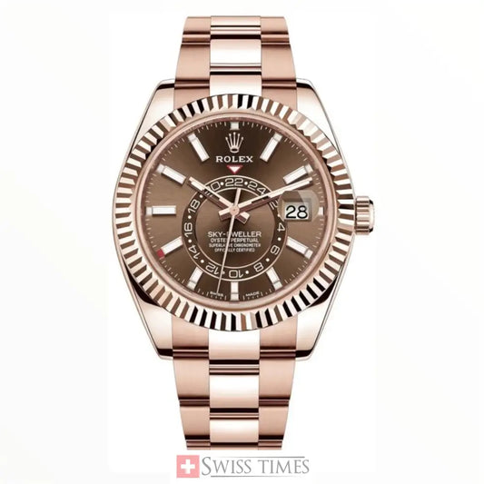 Pink Gold Brown Dial