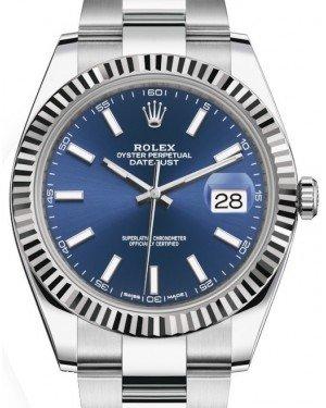 Rolex Datejust Steel Blue Dial Oyster