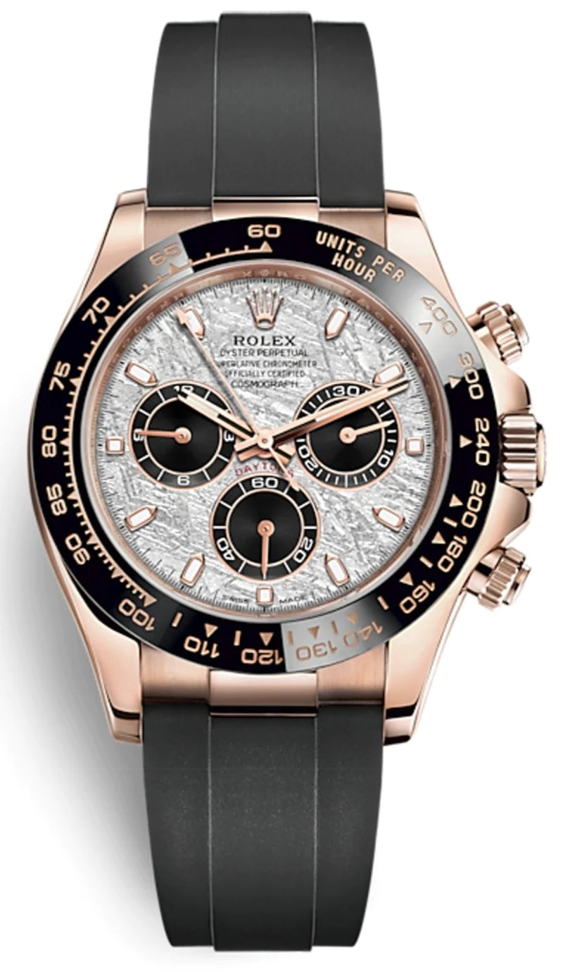 Rolex Cosmograph Daytona Everose Gold White Meteorite Oysterflex