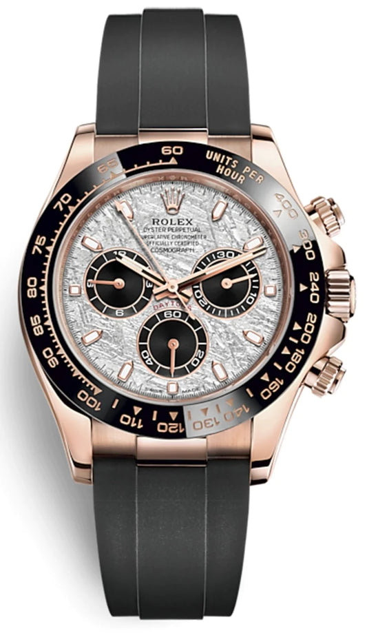 Rolex Cosmograph Daytona Everose Gold White Meteorite Oysterflex