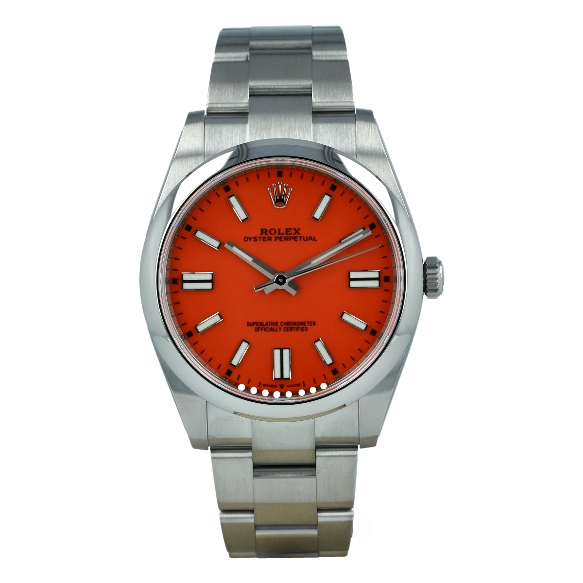 Rolex Oyster Perpetual 36mm Coral Red Dial