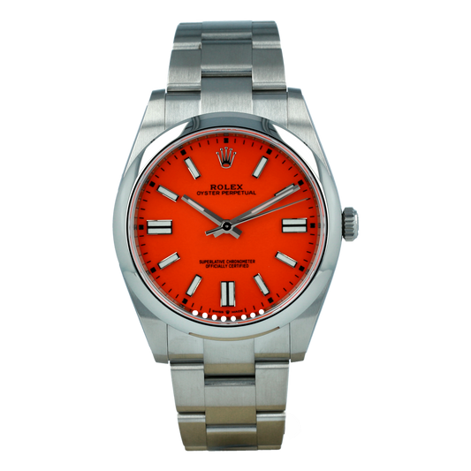 Rolex Oyster Perpetual 36mm Coral Red Dial