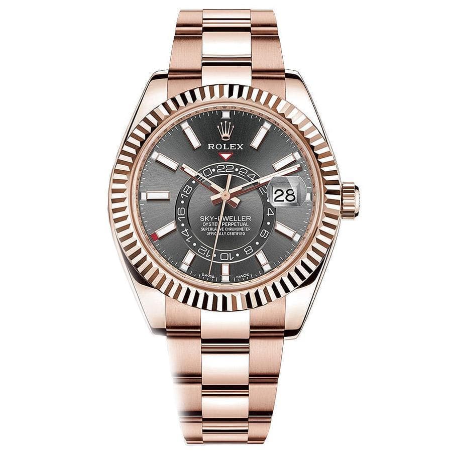 Rolex Sky-dweller Pink Gold Rhodium Dial