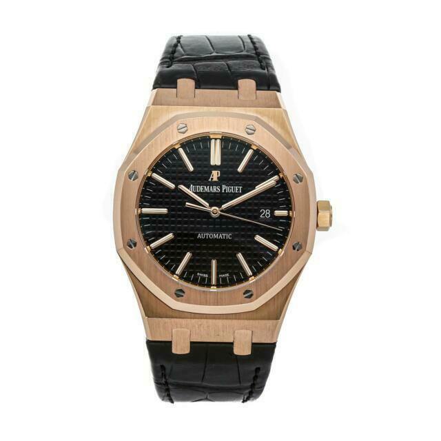 Audemars Piguet Royal Oak 41mm Rose Gold Leather Strap