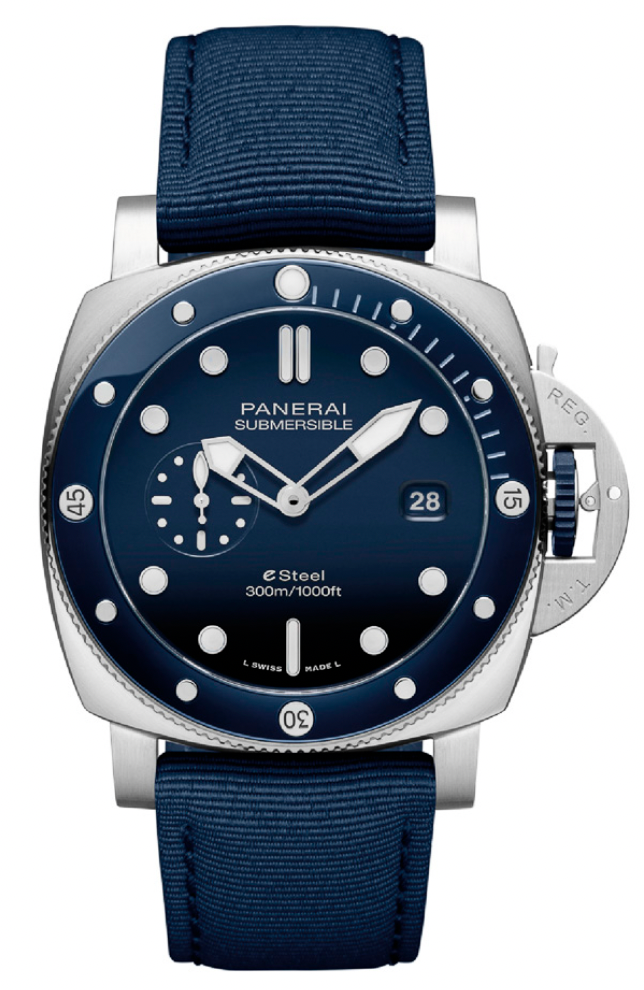 Panerai Luminor Submersible ESteel 47mm Blue Dial