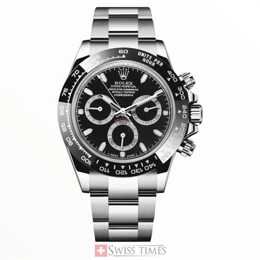 Steel Black Dial Ceramic Bezel