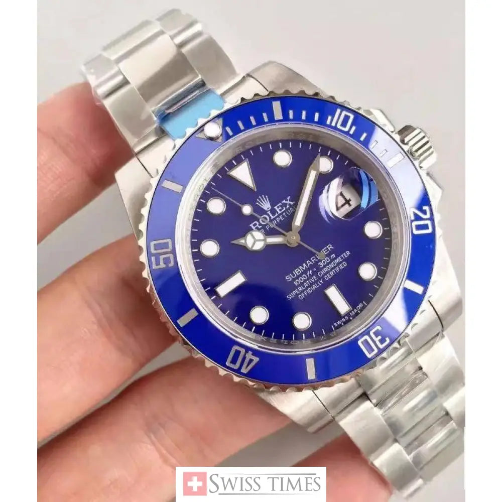 Sub Date SS Blue Ceramic Bezel