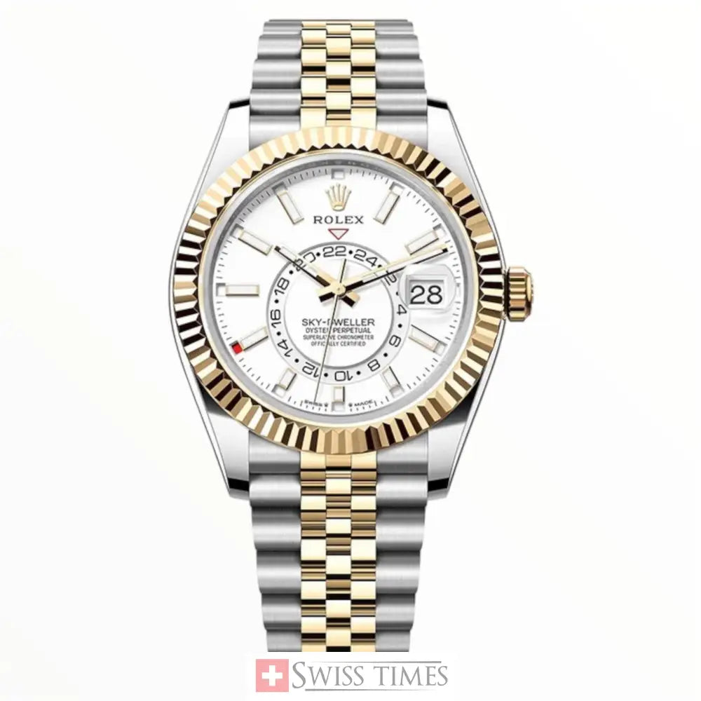 Two Tone White Dial Jubilee