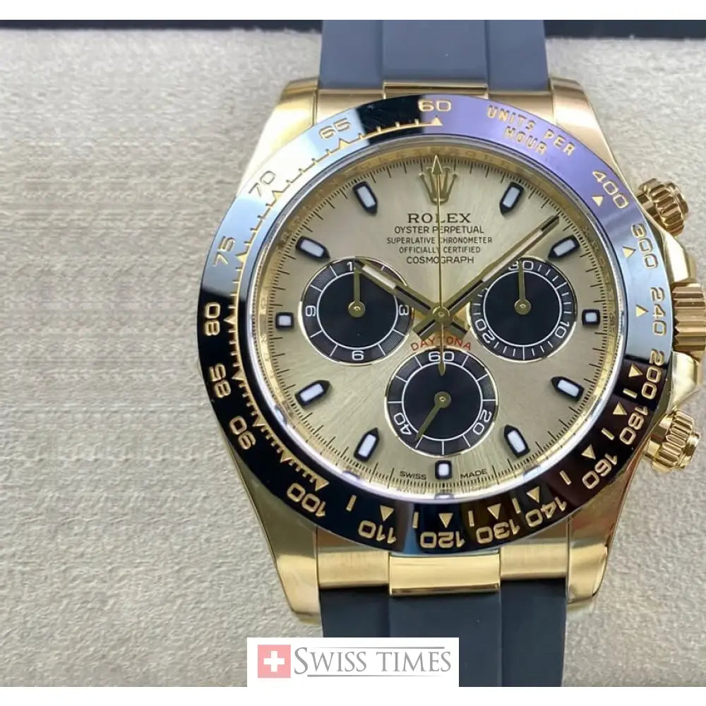 Yellow Gold OysterFlex Strap