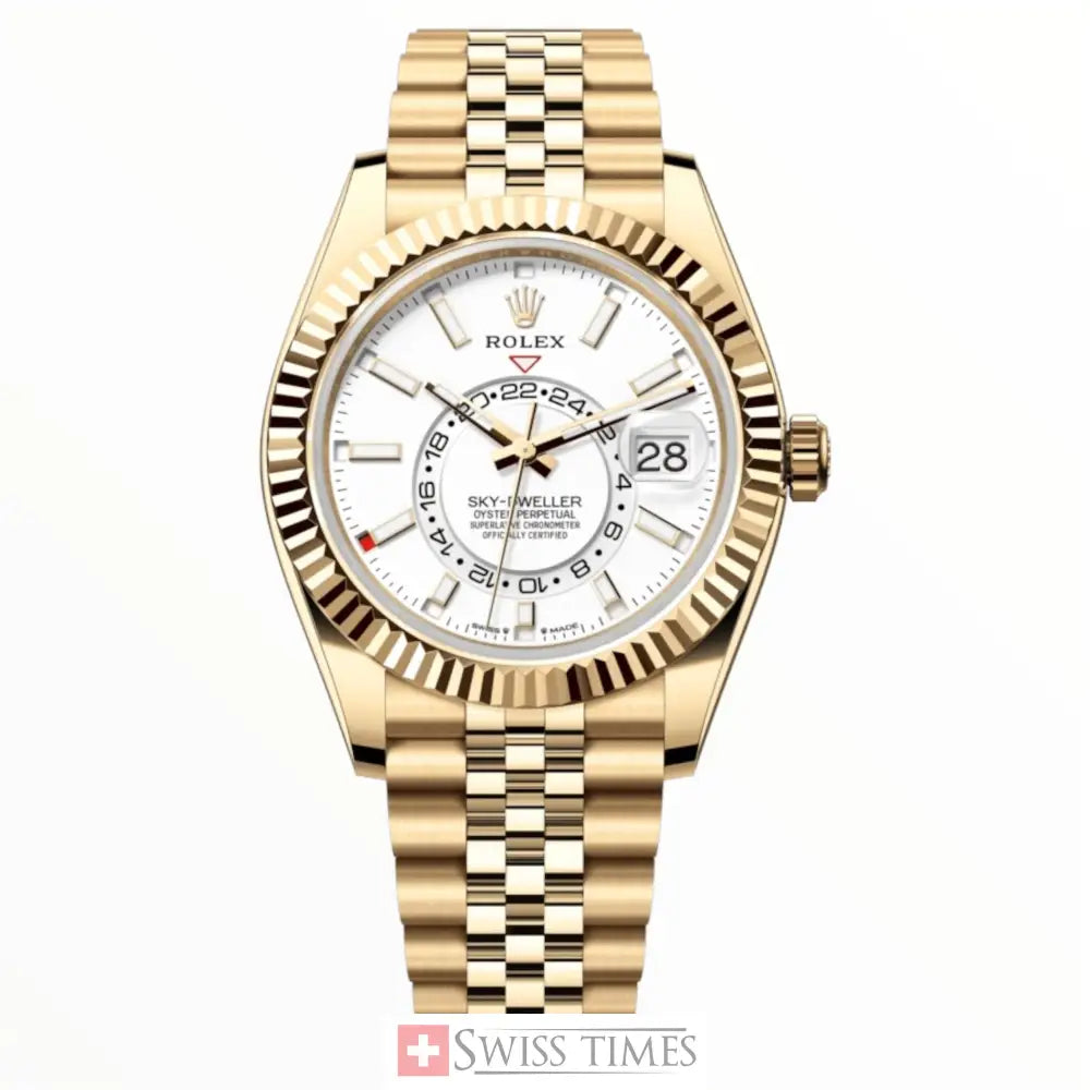 Yellow Gold White Dial Jubille