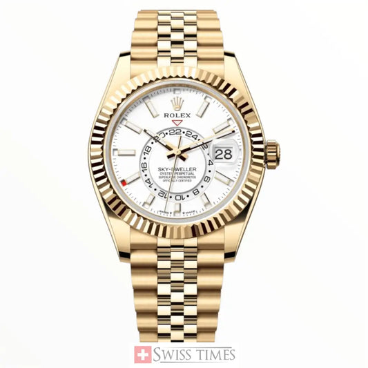 Yellow Gold White Dial Jubille