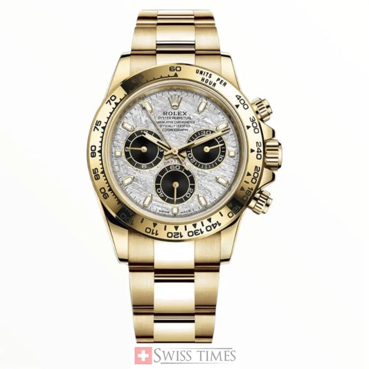 Yellow Gold White Meteorite Dial 40mm